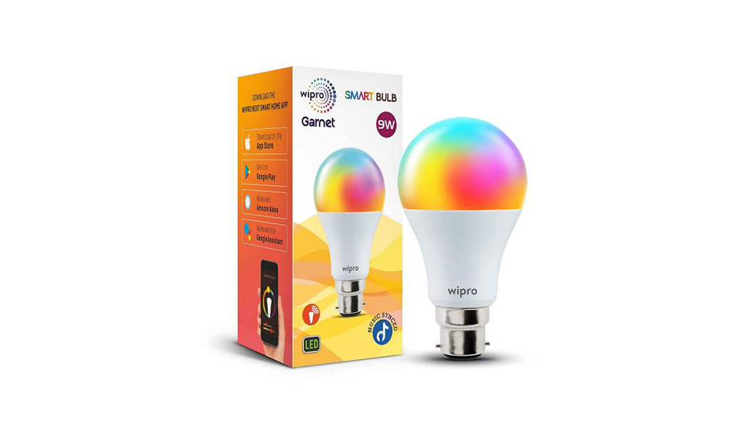 Wipro 9-Watt B22 WiFi Smart LED Bulb(DIY RGB Light)